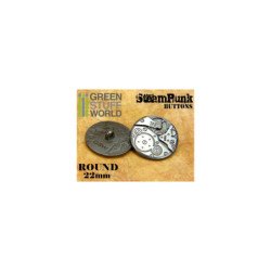 8x Botones Steampunk MOVIMIENTOS RELOJ - Plata
