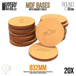 Peanas DM - Redondas 32 mm