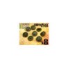 8x Botones RUEDAS y TORNILLOS SteamPunk - Bronce