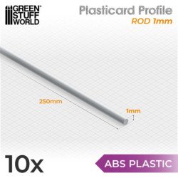Perfil Plasticard BARRA 1mm
