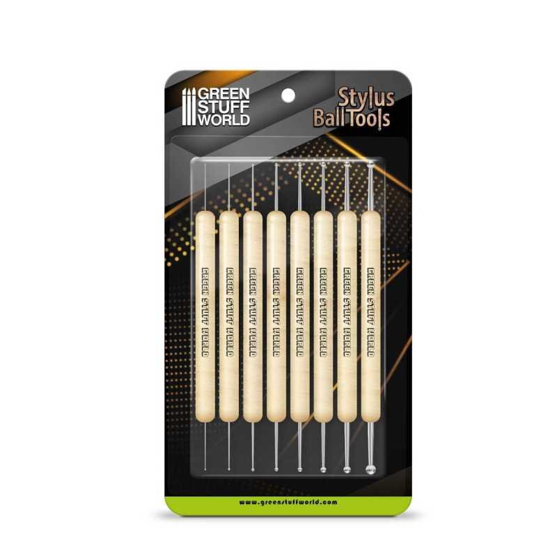 Set 8x Herramientas STYLUS Burnishers