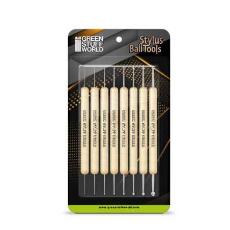 Set 8x Herramientas STYLUS Burnishers