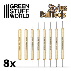 Set 8x Herramientas STYLUS Burnishers