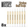 Set 8x Herramientas STYLUS Burnishers