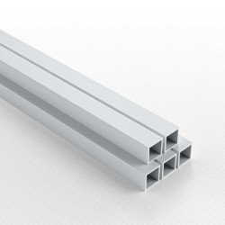 Perfil Plasticard TUBO CUADRADO 6mm