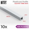 Perfil Plasticard TUBO CUADRADO 3 mm