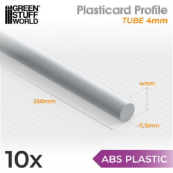 Perfil Plasticard TUBO 4mm